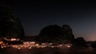 Illustration for article titled This Desert Resort Would Literally Be Carved Into the Side of a Mountain